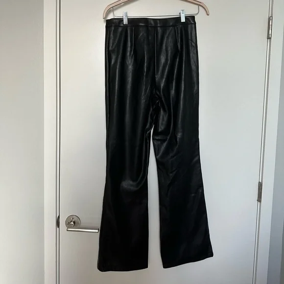 ASOS Design Leather Kick Flare Pants - Picture 11 of 11